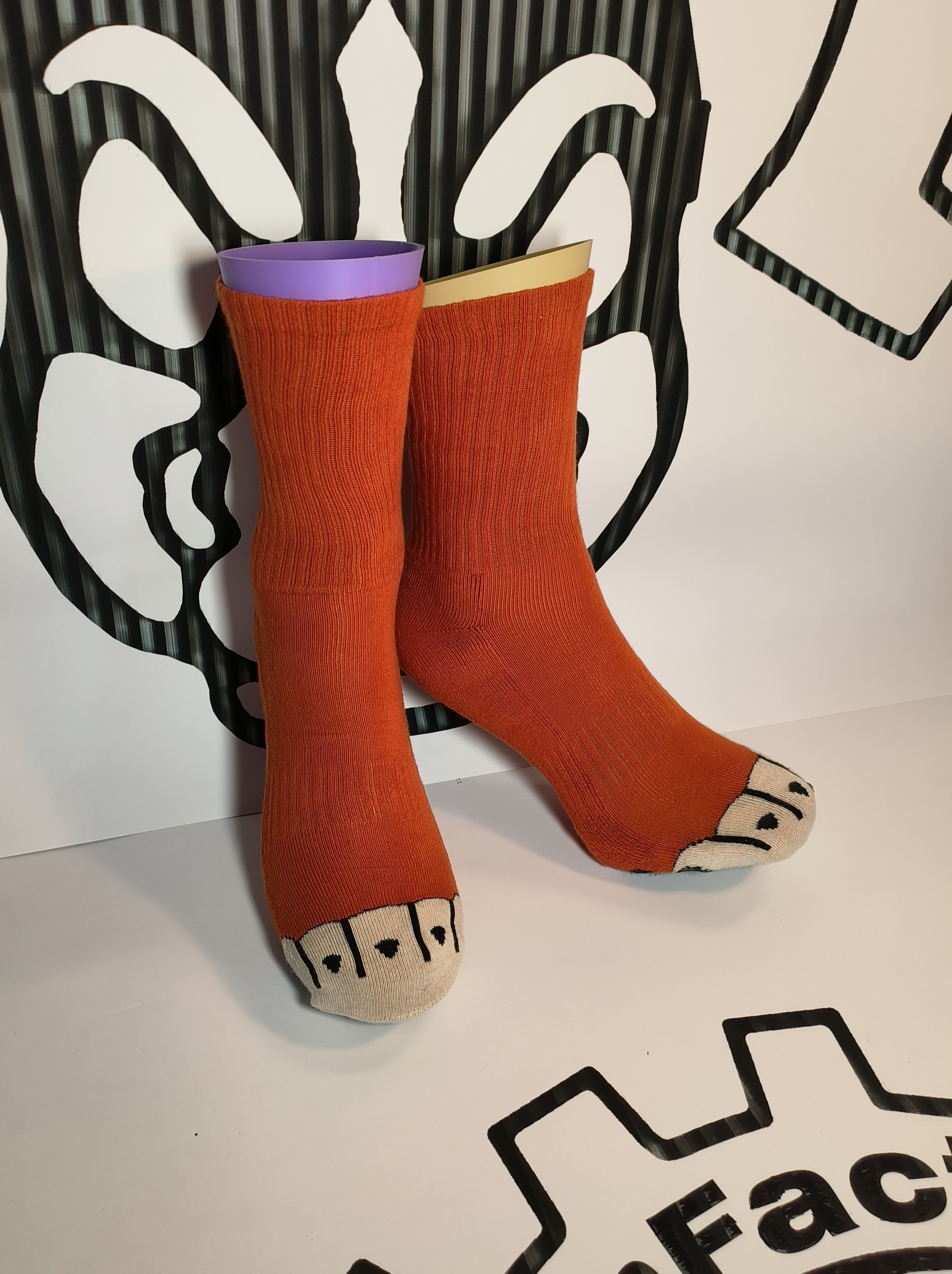 Paw sock - orange fox