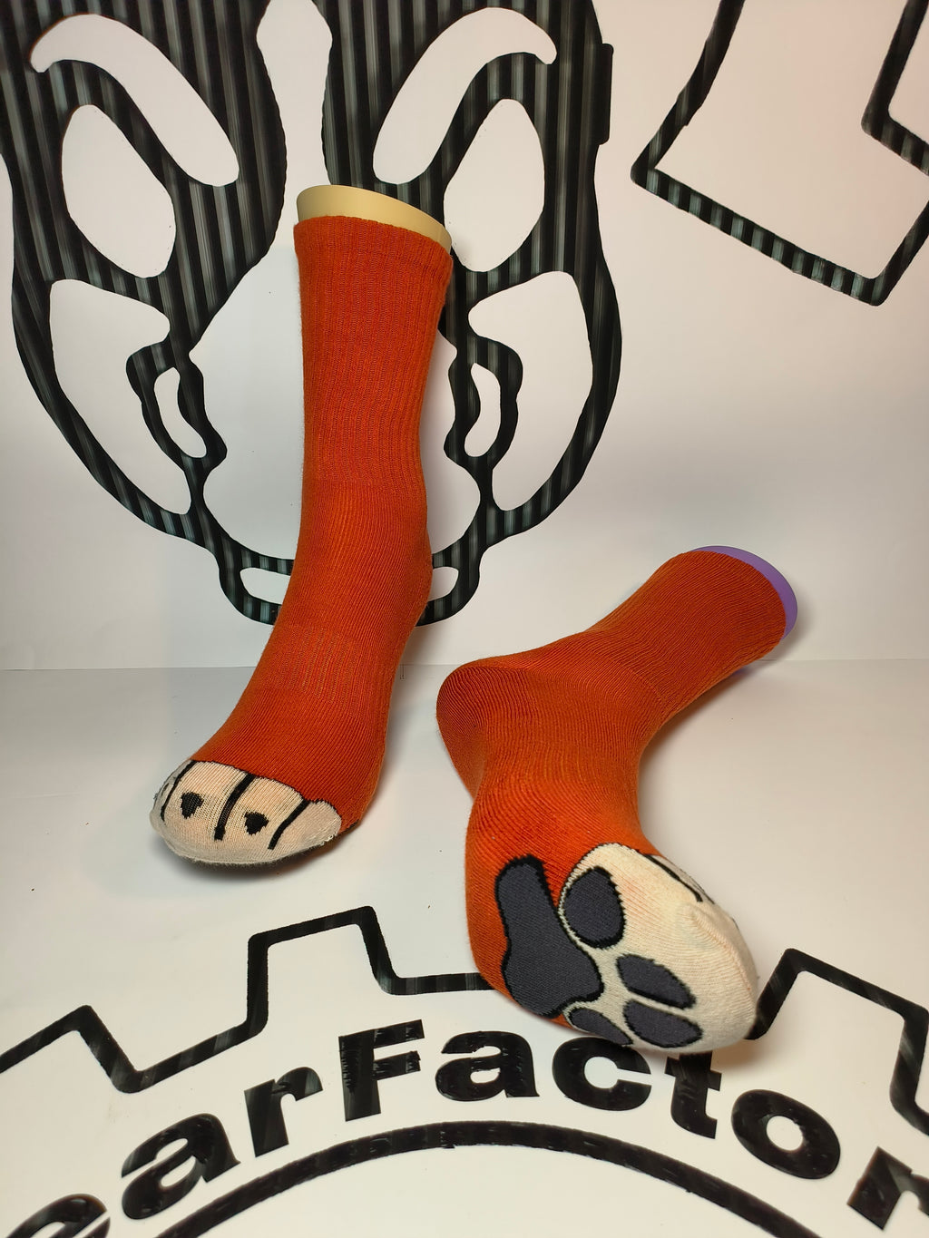 Paw sock - orange fox