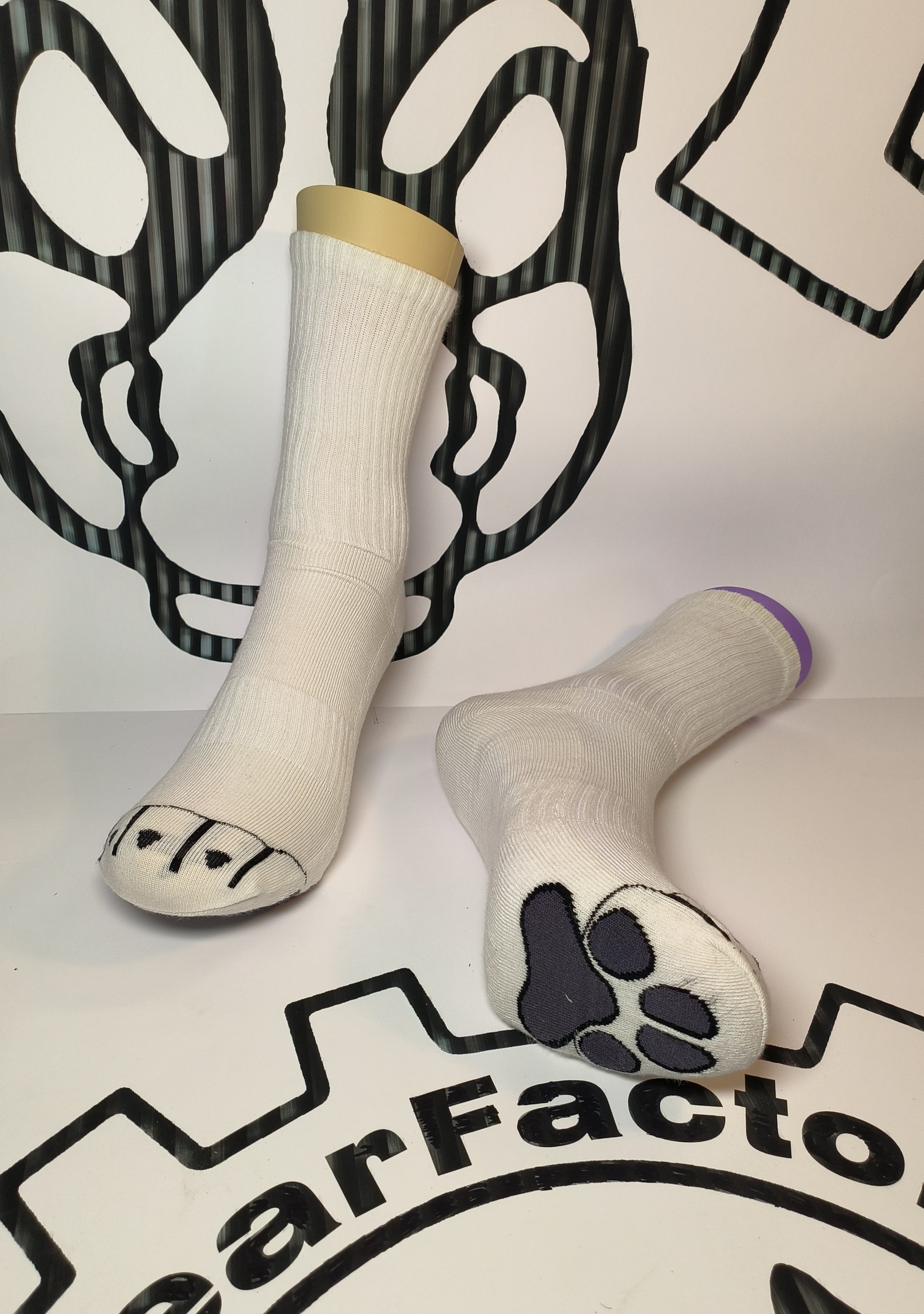 Sock paw - white K9