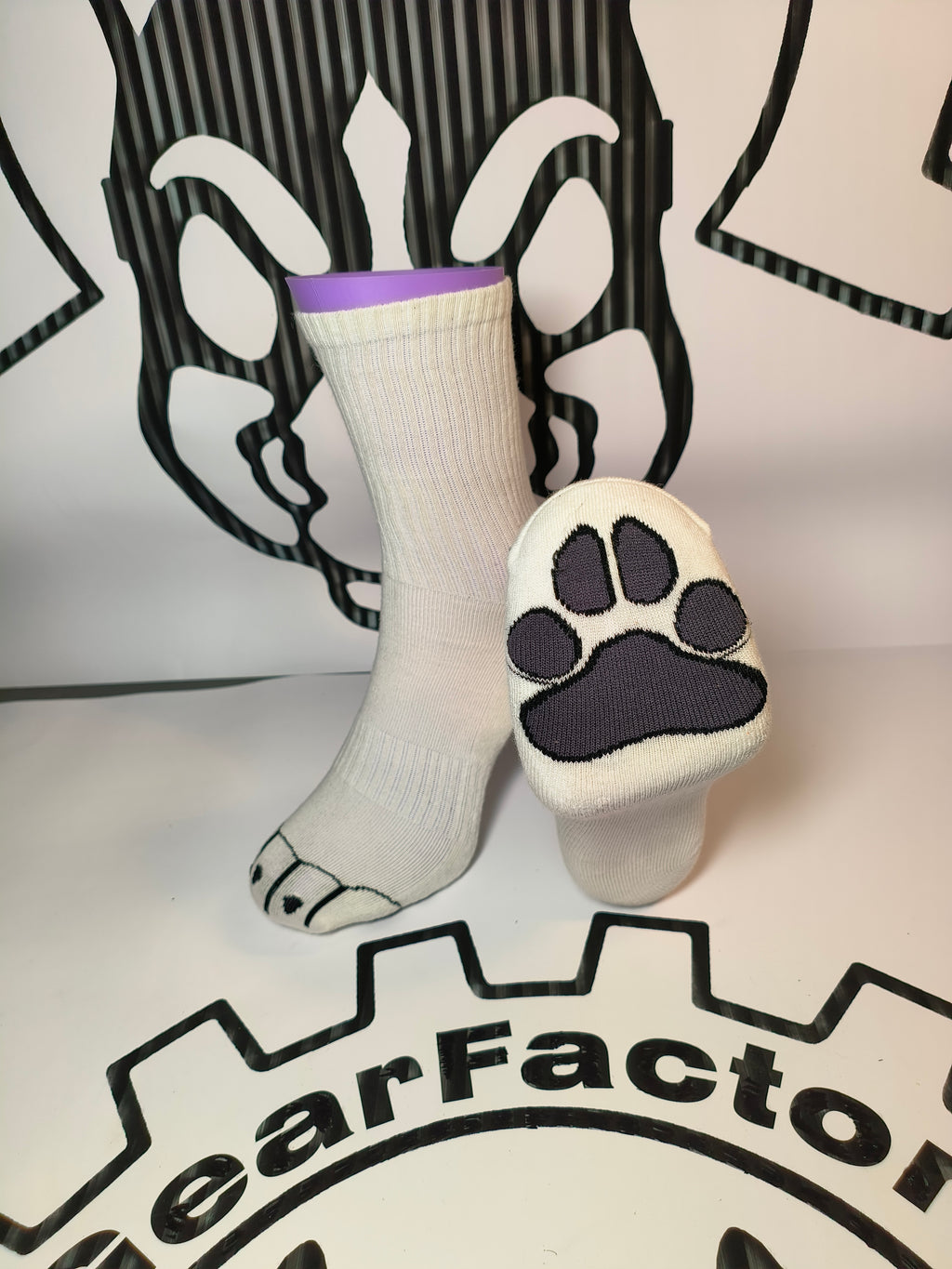 Sock paw - white K9