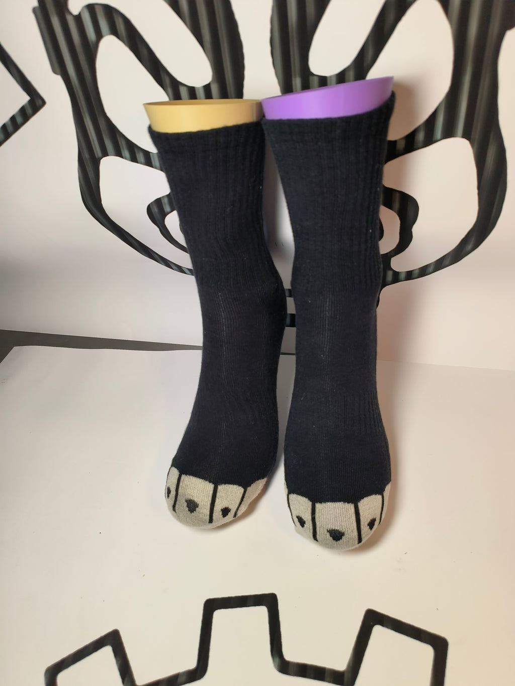 Paw sock - black fox